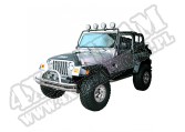 Poprzeczka do mocowania reflektorów, czarna, 97-06 Jeep Wrangler 