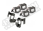 Komplet podszybia z reflektorami LED DualCube; 07-17 Jeep Wrangler JK