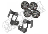 Mocowanie lampy, zestaw z okr. LED, tekst. czarny, 07-15 Jeep Wrangler