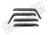 Owiewki okien, wykończenie Carbon; 07-16 Wrangler JK, 4 Drzwiowy