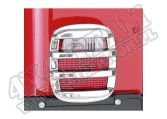 Osłony lamp tylnych, chrom, 76-06 Jeep CJ/Wrangler