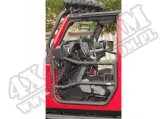 Drzwi rurowe przednie, czarna tekstura, 07-15 Jeep Wrangler JK