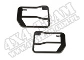 Przednie drzwi rurowe Fortis, czarna tekstura; 18-18 Jeep Wrangler JL/JLU