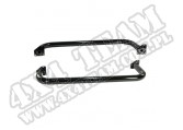 Progi rurowe boczne 3", czarne, 97-06 Jeep Wrangler TJ