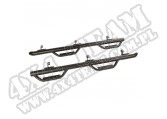 Progi Spartan Nerf Bars, ze stopniami; 07-18 Jeep Wrangler JKU, 4 drzwiowy
