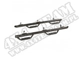 Progi Spartan Nerf Bars, ze stopniami; 07-18 Jeep Wrangler JKU, 4 drzwiowy