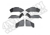 Tylne nadkola aluminiowe, czarne; 18-20 Jeep Wrangler JL