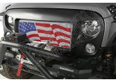 Wstawka grilla Spartan, Flaga USA; 07-15 Jeep Wrangler JK