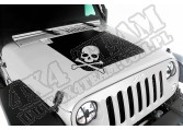 Kalkomania na maskę, Czaszka, 07-15 Jeep Wrangler