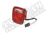 Tylna lampa czarna, prawa, 91-97 Wrangler YJ