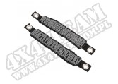 Uchwyty Paracord na słupek A/mocowanie siedzenia, szare; 07-18 Jeep Wrangler JK
