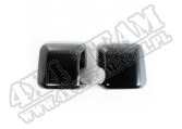Osłony lusterek, czarne, możliwość lakierowania; 07-16 Wrangler JK/JKU