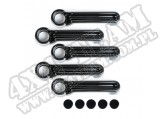 Osłony klamek, możliwość lakierowania, 4 Dr; 07-16 Jeep Wrangler JKU