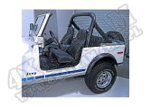 Fotel przedni typu High-Back nie rozkładany 76-02 Jeep CJ/Wrangler