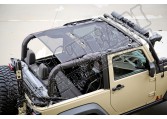 Osłona przeciwsłoneczna, czarna, 2-drzwiowy, 07-15 Jeep Wrangler JK