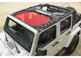 Daszek przeciwsłoneczny Eclipse, Przód, Red; 07-15 Jeep Wrangler JK