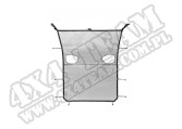 Pełny daszek Eclipse Sun Shade do 20-22 Jeep Gladiator JT