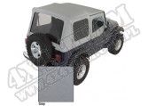 Miękki dach Z poszyciem drzwi charcoal 88-95 Jeep Wrangler YJ