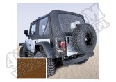 Miękki dach Z poszyciem drzwi dark tan 97-02 Jeep Wrangler TJ