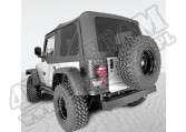 Miękki dach, czarny, z drzwiami, przyciemniane szyby 97-06 Wrangler TJ