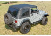 Miękki dach XHD, czarny, 97-06 Jeep Wrangler (TJ)