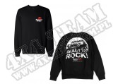 Bluza Rugged Ridge ze sloganem "Ready to Rock" czarna