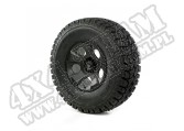 Zestaw felga Drakon z oponą 17" black satin 35X12.50X17 ATZ 
