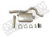 Muffler, Tailpipe Kit, 81-86 Jeep CJ8 (Scrambler)