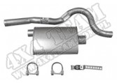 Muffler, Tailpipe Kit, 76-81 Jeep CJ Models