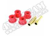 Suspension Frame Shackle Bushing Kit, Rear; 84-99 Jeep Cherokee XJ