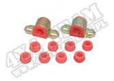 Suspension Stabilizer Bar Bushing Kit, Front, Red, 7/8 Inch; 76-86 CJ