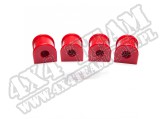 Suspension Stabilizer Bar Bushing Kit, Rear, Red, 5/8 Inch; 84-01 XJ