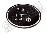 Transmission Shift Pattern Knob Insert, 4 Speed