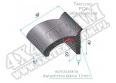 Poszerzenia nadkoli Mudguard 58mm czarne