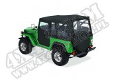 Plandeka ze stelażem Supertop Czarny Denim 64-84 Toyota Fj40 Land Cruiser