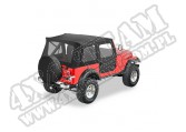 Plandeka ze stelażem Supertop Czarny 55-75 Jeep CJ5 i M38-A1