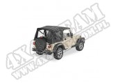 Plandeka ze stelażem Supertop Czarny Denim 97-02 Jeep TJ Wrangler