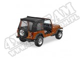 Plandeka ze stelażem Sunrider Czarny Denim 76-86 Jeep CJ7 i 87-95 YJ Wrangler