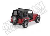 Plandeka ze stelażem Sunrider Czarny Diamond 03-06 TJ Wrangler