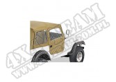 Miękkie pełne drzwi Almond 76-86 Jeep CJ7