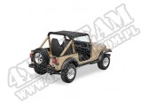 Daszek Bikini mocowany bez pasków Czarny Denim 87-91 Jeep YJ Wrangler