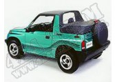 Daszek Bikini mocowany bez pasków Czarny Denim 95-98 Suzuki Sidekick i Geo Tracker