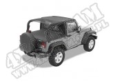 Daszek Safari Header Bikini Czarny Siatkowy 07-09 Jeep 2 drzwiowy JK Wrangler