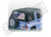 Soft Top, Black Denim, Clear Windows; 88-94 Suzuki Sidekicks