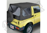 XHD Soft Top, Black Denim, Clear Windows; 81-98 Suzuki Samurai