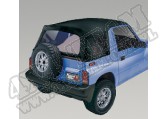 XHD Soft Top, Black Denim, Clear Windows; 88-94 Suzuki Sidekicks