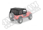 Plandeka ze stelażem Supertop przyciemniane okna Czarny Denim 87-95 Jeep YJ Wrangler