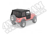 Plandeka ze stelażem Supertop przyciemniane okna Czarny Denim 80-86 Jeep CJ7 i 87-95 YJ Wrangler