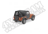Plandeka ze stelażem Supertop przyciemniane okna/Doors Czarny Denim 97-02 Jeep TJ Wrangler