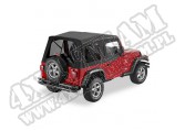 Plandeka ze stelażem Supertop z przyciemnianymi oknami/poszyciem drzwi Czarny Diamon D 97-06 Jeep TJ Wrangler